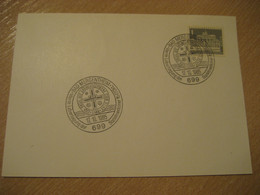 BAD MERGENTHEIM 1965 Thermal Health Sante Cancel Card GERMANY - Thermalisme