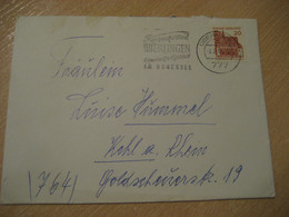 UBERLINGEN Am Bodensee 1968 Kneippheilbad Klimatischer Luftkurort Thermal Health Sante Cancel Cover GERMANY - Hydrotherapy