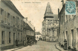 Houdan * La Rue D'epernon * Mercerie Victor REANT * Débit De Tabac Tabacs - Houdan