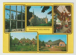 Postcard-ansichtkaart: Groeten Uit Helmond (NL) Kasteel-speelhuis-kerk - Helmond