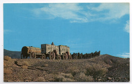 FORMAT CPA       MULE TEAM BORAX OUTFIT THESE BIG WAGONS    -    CONVOI DE MULES DESTINATION VALLEE DE LA MORT - Death Valley