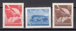 Yougoslavie 1949 Yvert 520 / 522 ** Neufs Sans Charniere. 75eme Anniversaire De L'UPU. - Other & Unclassified