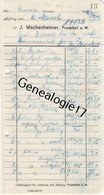 96 2989 ALLEMAGNE DEUTSCH FRANKFURT 1914 Maison J. WACHENHEIMER ( Avant Guerre ) - Sonstige & Ohne Zuordnung