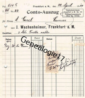 96 2991 ALLEMAGNE DEUTSCH FRANKFURT 1914 Maison J. WACHENHEIMER ( Avant Guerre ) - Other & Unclassified