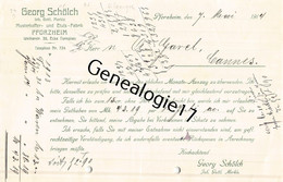 96 2992 ALLEMAGNE DEUTSCH PFORZHEIM 1914 Maison GEORG SCHOLCH ( SCHÖLCH )  ( Avant Guerre ) - Sonstige & Ohne Zuordnung