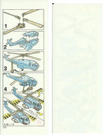 KINDER EU 1992 K93 113-114 HELIKOPTER GIODI BPZ - Instructions