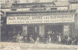 Cpa PARIS – « Aux Poilus « , Soyez Les Bienvenus !! ( état ) - Non Classés