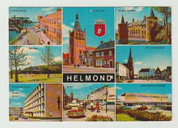 Postcard-ansichtkaart: Kasteel-de Braak-kerk-veestraatbrug Helmond (NL) - Helmond