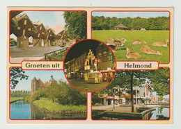 Postcard-ansichtkaart: Groeten Uit Helmond (NL) Kasteel Croy-speelhuis-warande - Helmond