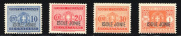 1941 ISOLE JONIE SEGNATASSE N.1/4 NUOVI ** GOMMA INTEGRA - MNH SET COMPLETE - Ionian Islands