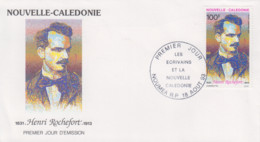 Enveloppe  FDC  1er Jour    NOUVELLE CALEDONIE    Henri   ROCHEFORT   1993 - FDC
