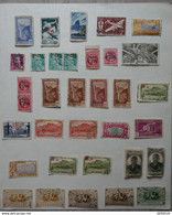 ¤3 LA REUNION 1930 TIMBRES DIVERS. SURCHARGES +OBLITERATIONS DIVERSES A VOIR - Usati