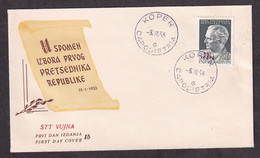 Italy/STT VUJA - TITO, FDC 1953, Stamp With Error Of Overprint STT VU N Instead Of STT VUJNA. Rare. - Sonstige & Ohne Zuordnung