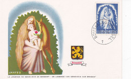 B01-385 Belgique 658 Carte Maximum FDC Antituberculeux Contre Tuberculose Légendes Belges 25-06-1944 Bruxelles 1 Brussel - 1934-1951