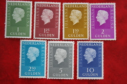 Serie Juliana Zegels (Regina) Hoge Waarde NVPH 952-958 1969-1972 POSTFRIS / MNH ** NEDERLAND / NIEDERLANDE - Unused Stamps