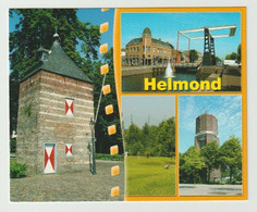 Postcard-ansichtkaart: Kasteel-veestraatbrug-watertoren Helmond (NL) - Helmond