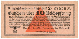 10 REICHSPFENNIG PRIGIONIERI DI GUERRA WWII GERMANIA LAGERGELD 1939-1945 SPL - Autres & Non Classés