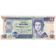 Billet, Belize, 2 Dollars, 1990, 1990-05-01, KM:52a, NEUF - Belize