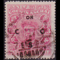 INDIA-COCHIN 1946 - Scott# O85 Varma Opt. 1.3p Used - Cochin