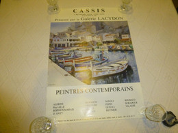 Affiche CASSIS Bertaux-Marais, Peintres Contemporains 45x60 ; R13 - Afiches