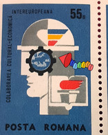 Errors Romania 1969 Printed With Cerc BF X4 Mnh, INTEREUROPA - Abarten Und Kuriositäten