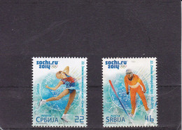 Serbia, 2014, Winter Olympic Games In Sotchi Used - Winter 2014: Sochi