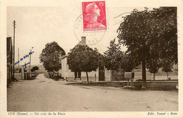 Cuy * Un Coin De La Place Du Village * Boite Aux Lettres Poste Village - Sonstige & Ohne Zuordnung