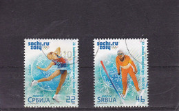 Serbia, 2014, Winter Olympic Games In Sotchi Used - Invierno 2014: Sotchi