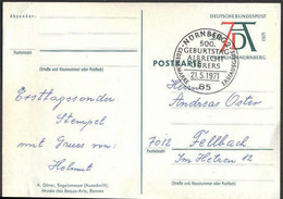 GERMANY - PC  FDC  ALBRCHT DURERS - 1971 - Gravures