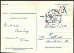 GERMANY - PC  FDC  ALBRCHT DURERS - 1971 - Gravures