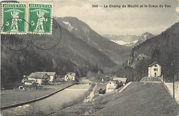Pays Div -ref  Z913- Suisse -  Le Champ Du Moulin Et Le Creux Du Van - - Cham
