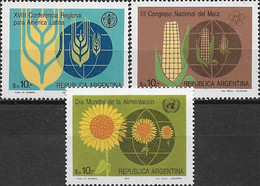 ARGENTINA - COMPLETE SET 18th FAO REGIONAL CONFERENCE FOR LA AND CARIBBEAN 1984 - MNH - Against Starve