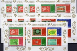 2x5 Blocks 50 Years CEPT 2005 Türkei Block 58+59 ** 125€ Bloque Hojita Ss Blocs M/s History Stamps Sheets Bf EUROPA - Verzamelingen & Reeksen