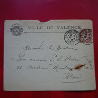 LETTRE VALENCE POUR PARIS CACHET EXPOSITION 1903 - Brieven En Documenten