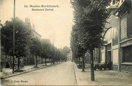 Meulan Hardricourt * Le Boulevard Carnot * Garage Automobile * Voiture Auto Ancienne - Meulan