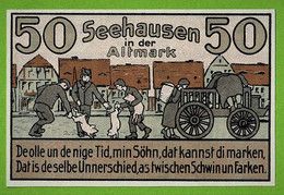 ALLEMAGNE / SEEHAUSEN / 50  PFENNIG / NOTGELD /  5 FEVRIER 1921 / N° SERIE - Non Classificati
