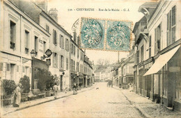 Chevreuse * La Rue De La Mairie * Café Hôtel Restaurant * Commerces Magasins - Chevreuse