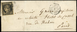 Let EMISSION DE 1849 - 3    20c. Noir Sur Jaune, Obl. GRILLE S. LSC Locale, Càd T1169 E/Levée De 8h 1/2 Du Soir, RR Ind. - 1849-1876: Classic Period