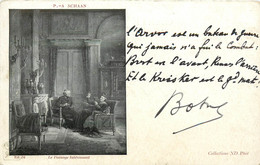 Célébrités- Artistes -Poete-Chansonnier- Bretagne -Cachet De Dinan - Théodore Botrel - Autographe - Carte écrite Par Lui - Artisti