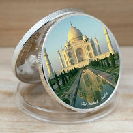 USA - Seven Wonders Of The World, Taj Mahal, India - .999 Silver Plated Coin - UNC - Colecciones