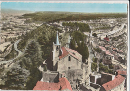 CPSM 84  BONNIEUX VUE  AERIENNE EGLISE XII SIECLE - Bonnieux