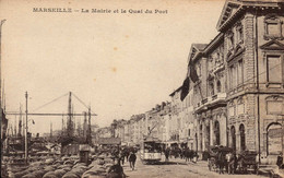 Dep 13 , Cpa MARSEILLE , La Mairie Et Le Quai Du Port  (30666-Val) - Vieux Port, Saint Victor, Le Panier