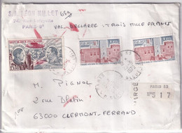 1979 - POSTE AERIENNE Sur ENVELOPPE CHARGEE VALEUR DECLAREE ! De PARIS => CLERMONT-FERRAND - 1960-.... Cartas & Documentos