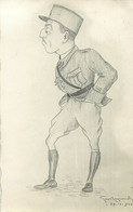 Illustrateurs - Militaria - Militaires - Caricature - Illustrateur Raymond ....? - A Identifier - 29/10/1930 - état - Sonstige & Ohne Zuordnung