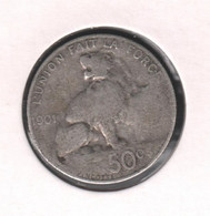 LEOPOLD II * 50 Cent 1901 Frans * Z.Fraai * Nr 10896 - 50 Centimes