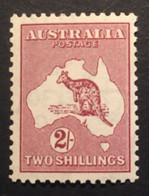 1929 - Australia -  Kangaroo And Map 2 S. - Unused - Ungebraucht