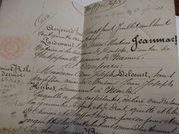 Acte  Année 1889   (Doisches) - Manuscripts