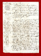 MARMANDE PROCURATION MR FAURE & DUBOURG  1849  -  2 PAGES MANUSCRITES - Manuscripts