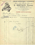 LIBRAIRIE GÉOGRAPHIQUE ASTRONOMIQUE E.BERTAUX ÉDITEUR G.THOMAS SUCCESSEUR PARIS GLOBES SPHÈRES ATLAS CARTES V.SCANS - 1900 – 1949