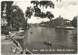 AB1262 Torino - Fiume Po E Monte Dei Cappuccini - Panorama / Viaggiata 1956 - Fiume Po